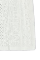 MESH LOGO WRAP MINI SKIRT IN WHITE image 14
