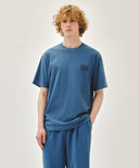 DRAWING LOGO DYEING TEE IN BLUE image 12