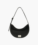 CLASSIC LOGO HALF MOON SHOULDER BAG IN BLACK image 1