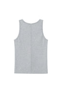 SMALL LOGO PINTUCK SLEEVELESS TOP FOR MEN IN GRAY image 8