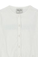 BACK LOGO SHEER CARDIGAN FOR WOMEN IN WHITE image 3