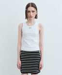 W U NECK SLEEVELESS IN WHITE image 2