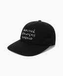DOODLE TYPO 5PANEL COVERED CAP IN BLACK image 7