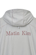 BACK LOGO HOODY WIND BREAKER IN LIGHT BEIGE image 17