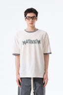 MATIN LOGO RINGER TOP FOR MEN IN CREAM image 6