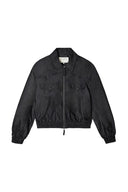 WESTERN DETAIL DENIM LIKE BLOUSON IN BLACK image 1
