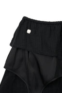 MULTI PANEL LAYERED SKIRT IN BLACK image 3