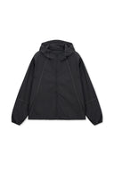 BACK LOGO HOODY WIND BREAKER IN BLACK image 12