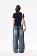 LABEL DETAIL SLIM FIT TOP IN NAVY image 7