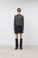 TWO WAY CARGO MINI SKIRT IN BLACK image 18