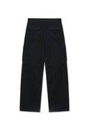 MULTI POCKET UTILITY WIDE PANTS IN BLACK image 12