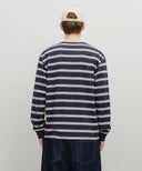 MULTI COLOR STRIPE LONG SLEEVE IN NAVY image 19