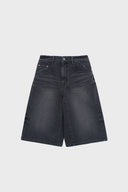 CONTRAST BERMUDA DENIM PANTS IN LIGHT BLUE image 13