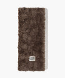 CLASSIC LOGO FUR MUFFLER IN BROWN image 9