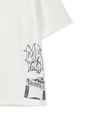 VINTAGE GRAFFITI ARTWORK TOP IN WHITE image 4