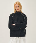 CLASSIC LOGO HIGH NECK WIND JACKET IN ASH BLUE image 16