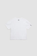 LOGO EMBROIDERY OVERSIZE TOP IN WHITE image 3