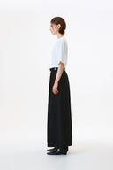 LOGO EMBROIDERY OVERSIZE TOP IN WHITE image 7