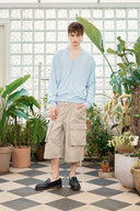 BACK LOGO SEE THROUGH CARDIGAN FOR MEN IN LIGHT BLUE image 9