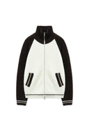 HIGH NECK RAGLAN KNIT ZIP UP FOR WOMEN IN DARK BROWN image 10
