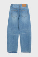 TWISTED SEAM DENIM PANTS IN BLUE image 16