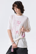 PORTRAIT GRAFFITI LOGO TOP IN WHITE image 11