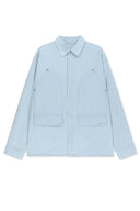 WASHED COTTON DRAWSTRING SHIRT IN CHARCOAL GREY image 12