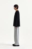 ASYMMETRIC LOGO TOP IN CHARCOAL GREY image 11