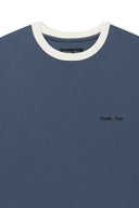 TONAL RIB BACK LOGO TOP FOR MEN IN SMOKE BLUE image 3