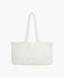 CLASSIC LOGO NET SHOULDER BAG IN IVORY image 7