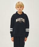 KIDS STRIPE POINT COLLAR SWEATSHIRT IN NAVY image 11