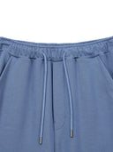 BACK POCKET GLITTER BERMUDA SWEATPANTS FOR MEN IN BLUE image 3