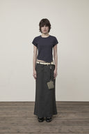 TWIST POINT SLIM TOP IN DARK NAVY image 11