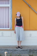 STRING HALTER NECK TANK TOP IN BLACK image 6