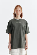 EMBROIDERY SMALL LOGO OVERSIZE TOP IN KHAKI image 10