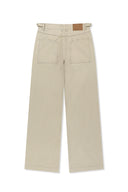 SIDE TAB WASHED COTTON PANTS IN CHARCOAL GREY image 12
