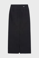 BACK DOUBLE WAIST MAXI SKIRT IN BEIGE image 16