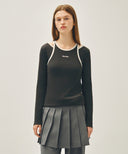 W SLEEVELESS LAYERED LONG SLEEVE TEE IN CHARCOAL GREY image 13
