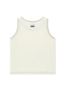 TWIST SHOULDER SLEEVELESS TOP IN CREAM image 12