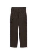 DISTRESSED DOUBLE KNEE WORK PANTS FOR MEN IN BROWN image 3