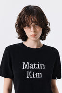 HALF SLEEVE LOGO PULLOVER FOR WOMEN IN BLACK image 11