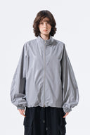 MATIN KIM LOGO COATING JUMPER IN DARK GRAY image 17