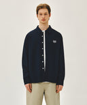 CLASSIC LOGO LINEN SHIRT IN NAVY image 12