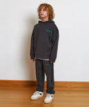 ENFANT MARITHE LOGO SWEAT PANTS IN CHARCOAL GREY image 1