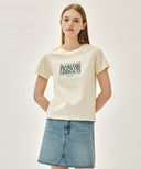 W CLASSIC LOGO TEE IN WHITE image 17