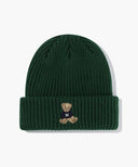 DOODLE BEAR BEANIE IN DARK GREEN image 7