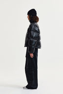 SMALL LOGO VOLUME DOWN JUMPER FOR WOMEN IN BLACK image 6