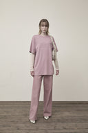 DOODLE LOGO GRAPHIC TOP IN LILAC image 9