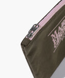 CLASSIC LOGO COLOR COTTON POUCH IN BROWN image 4