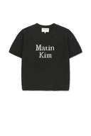 HALF SLEEVE LOGO PULLOVER FOR WOMEN IN BLACK image 1